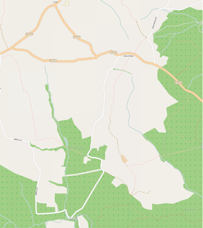 A screencapture from OpenStreetMap of the Wyre forest in England