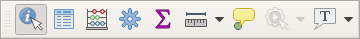 QGIS attributes toolbar