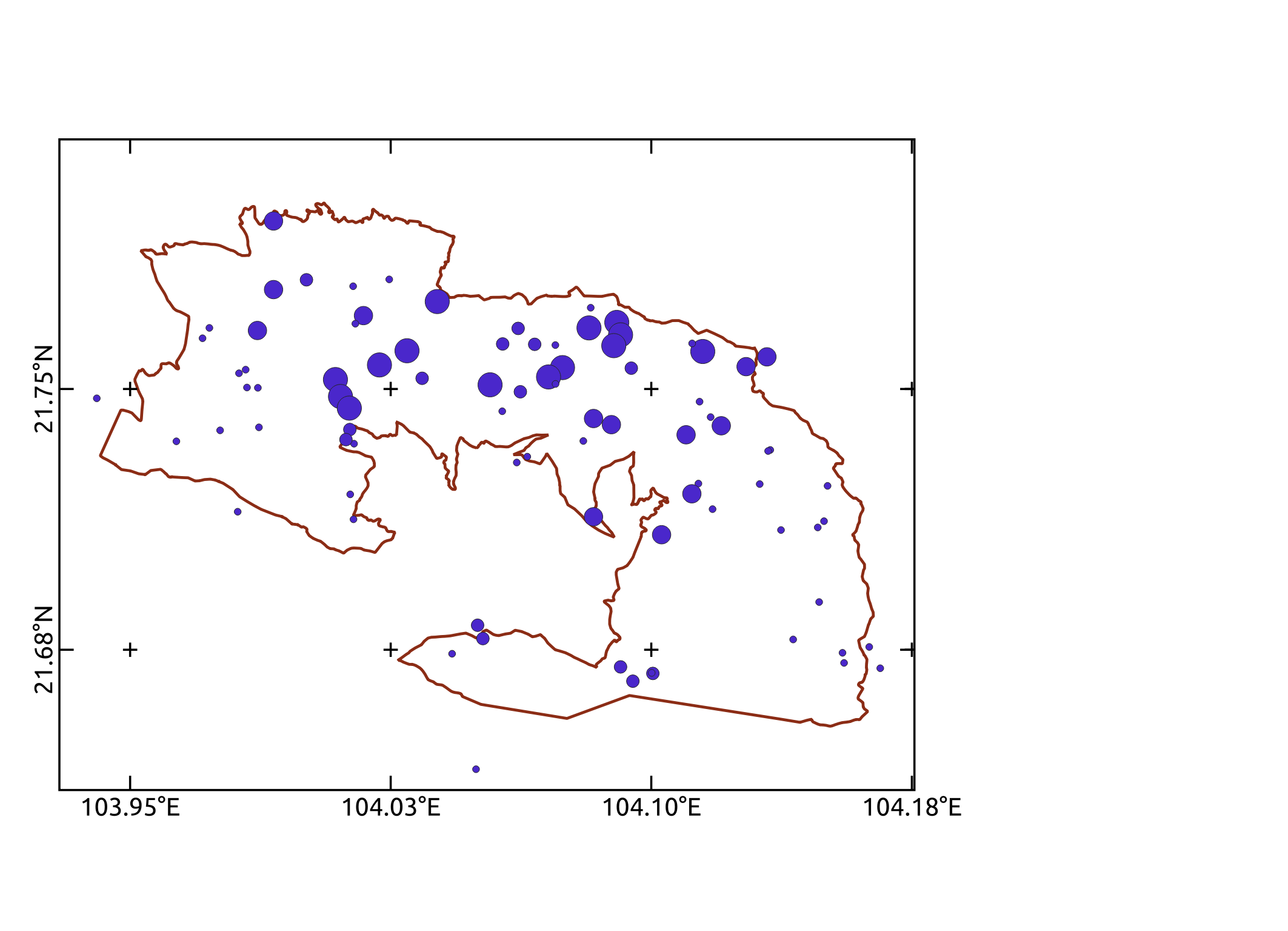 Map with grid and inset map added