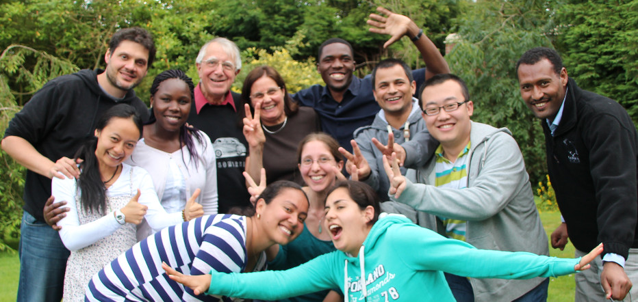 A group of happy students